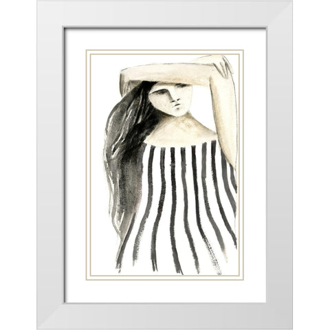 On A Mission White Modern Wood Framed Art Print with Double Matting by Design Fabrikken