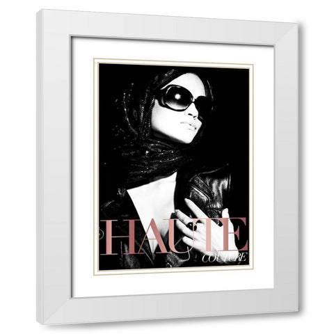 Couture 1 White Modern Wood Framed Art Print with Double Matting by Design Fabrikken