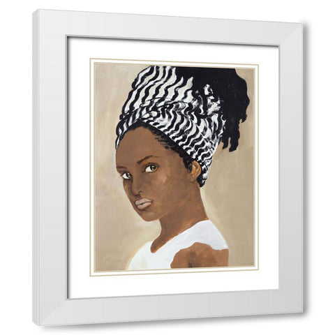 Inspired White Modern Wood Framed Art Print with Double Matting by Design Fabrikken