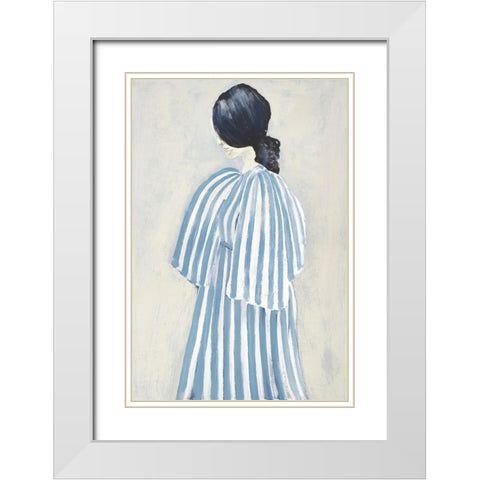 Intuition White Modern Wood Framed Art Print with Double Matting by Design Fabrikken