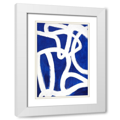 Its a New Beginning White Modern Wood Framed Art Print with Double Matting by Design Fabrikken