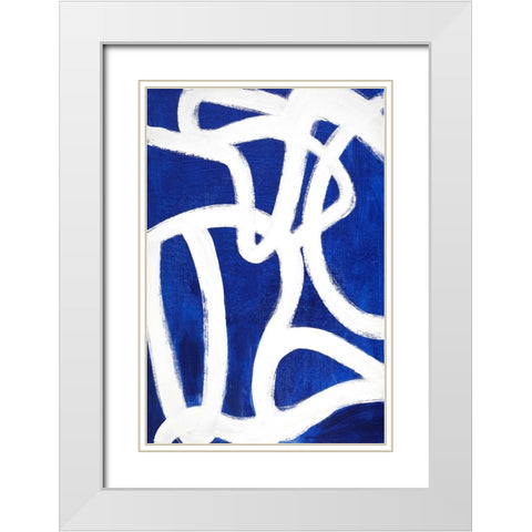 Its a New Beginning White Modern Wood Framed Art Print with Double Matting by Design Fabrikken