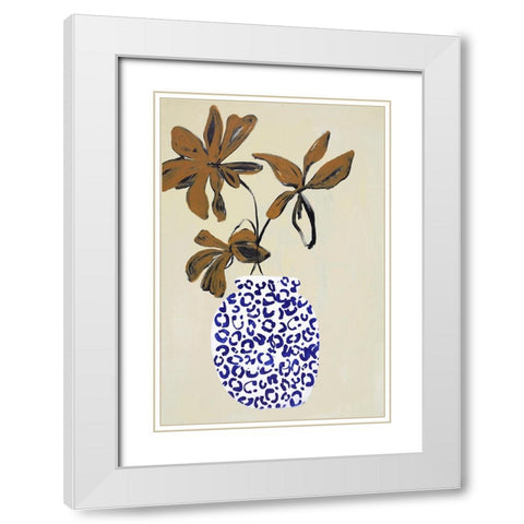 The Right Ambience White Modern Wood Framed Art Print with Double Matting by Design Fabrikken