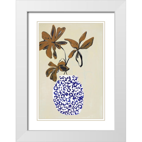 The Right Ambience White Modern Wood Framed Art Print with Double Matting by Design Fabrikken