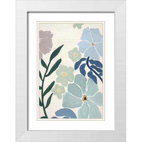 This Season 1 White Modern Wood Framed Art Print with Double Matting by Design Fabrikken