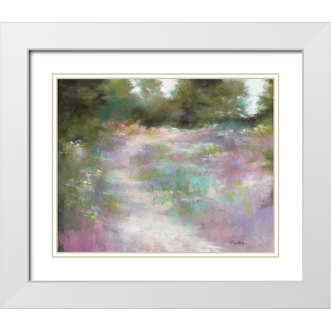 High Country White Modern Wood Framed Art Print with Double Matting by Newton, Barbara