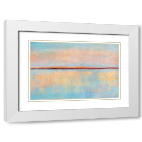 After Sunset White Modern Wood Framed Art Print with Double Matting by Niele, Cora