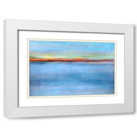 Light White Modern Wood Framed Art Print with Double Matting by Niele, Cora