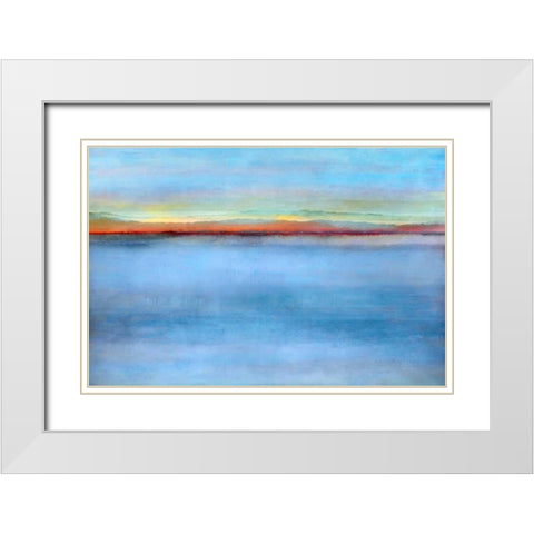 Light White Modern Wood Framed Art Print with Double Matting by Niele, Cora