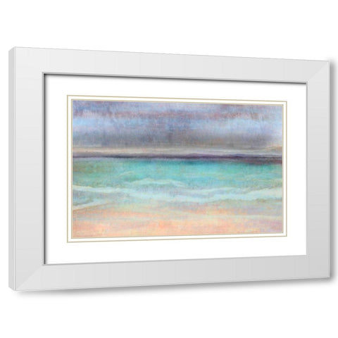 Rain Shower White Modern Wood Framed Art Print with Double Matting by Niele, Cora