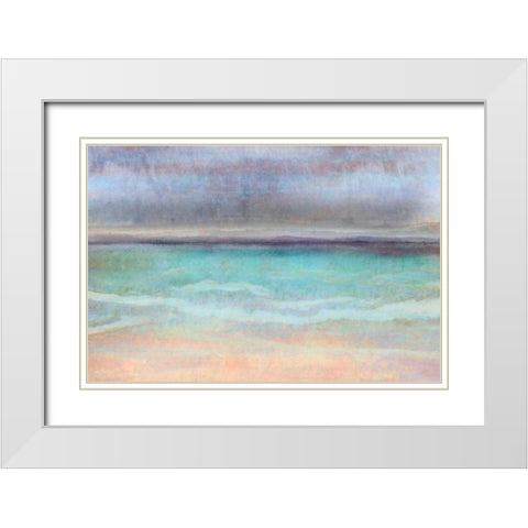 Rain Shower White Modern Wood Framed Art Print with Double Matting by Niele, Cora
