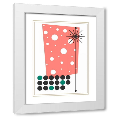 Yucca in Pink White Modern Wood Framed Art Print with Double Matting by Newton, Tonya