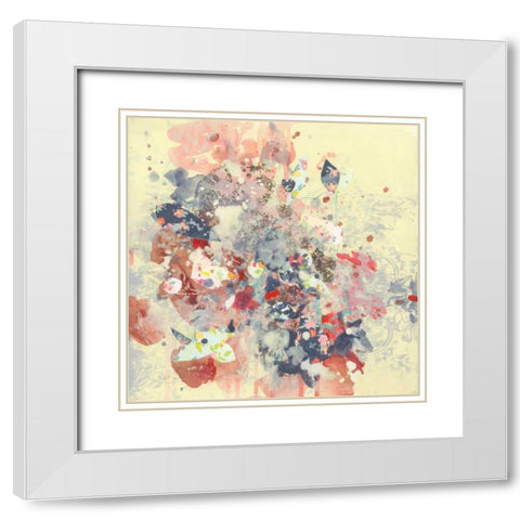 Cream I White Modern Wood Framed Art Print with Double Matting by Neale, Kathryn