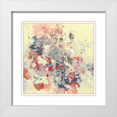 Cream I White Modern Wood Framed Art Print with Double Matting by Neale, Kathryn