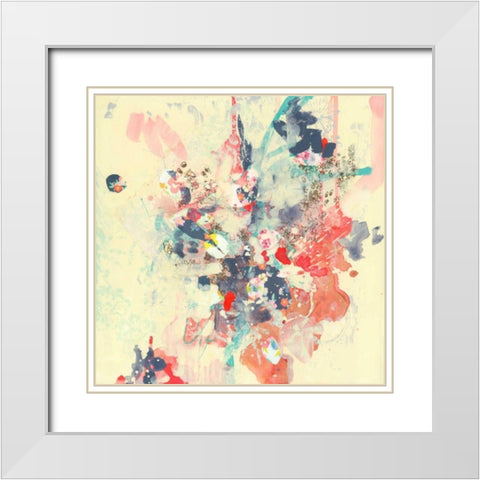 Cream II White Modern Wood Framed Art Print with Double Matting by Neale, Kathryn