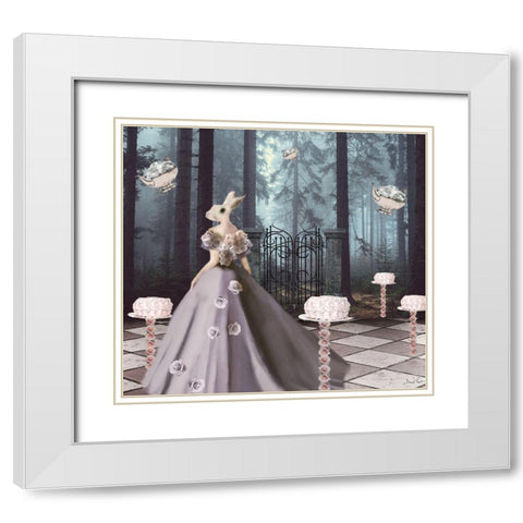 Cake Forest White Modern Wood Framed Art Print with Double Matting by Nocito, Daniela