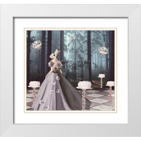Cake Forest White Modern Wood Framed Art Print with Double Matting by Nocito, Daniela