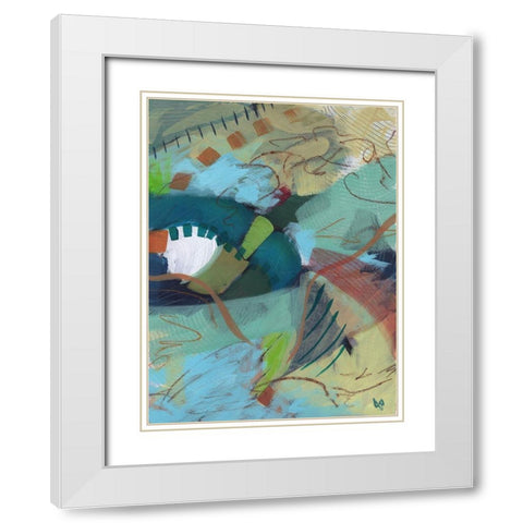 Changes White Modern Wood Framed Art Print with Double Matting by Nemcosky, Ann Thompson