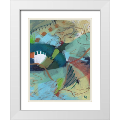 Changes White Modern Wood Framed Art Print with Double Matting by Nemcosky, Ann Thompson