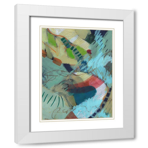 Dont Look Back White Modern Wood Framed Art Print with Double Matting by Nemcosky, Ann Thompson