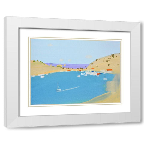 Balaclava White Modern Wood Framed Art Print with Double Matting by Nekraha, Igor