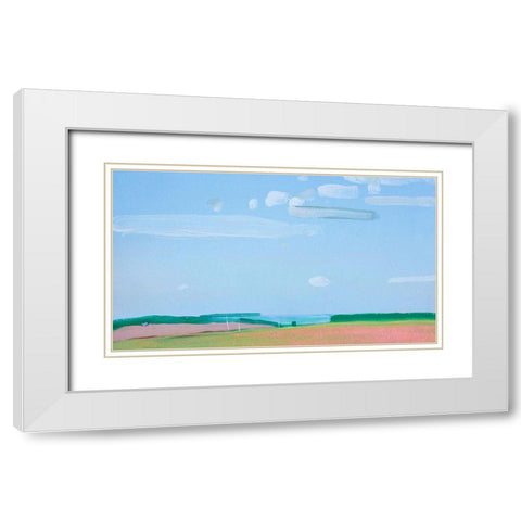 Cloudy Sky White Modern Wood Framed Art Print with Double Matting by Nekraha, Igor