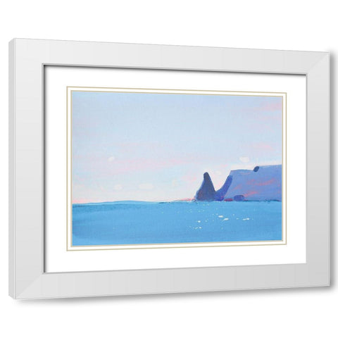 Fiolent White Modern Wood Framed Art Print with Double Matting by Nekraha, Igor