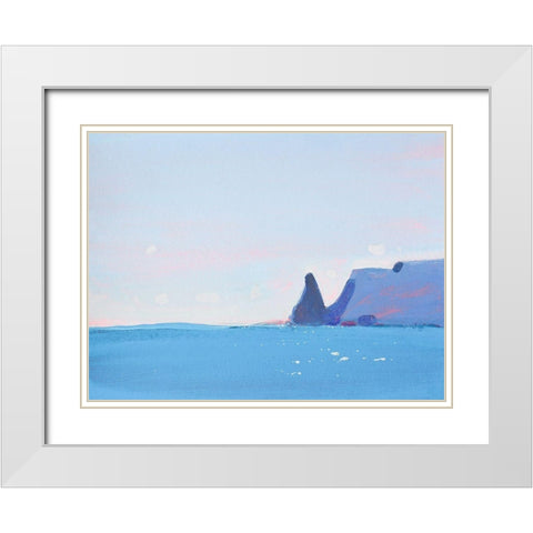 Fiolent White Modern Wood Framed Art Print with Double Matting by Nekraha, Igor
