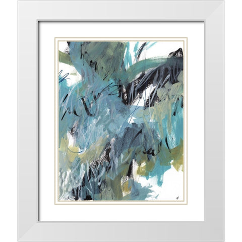 Observation No. 2 White Modern Wood Framed Art Print with Double Matting by Nemcosky, Ann Thompson