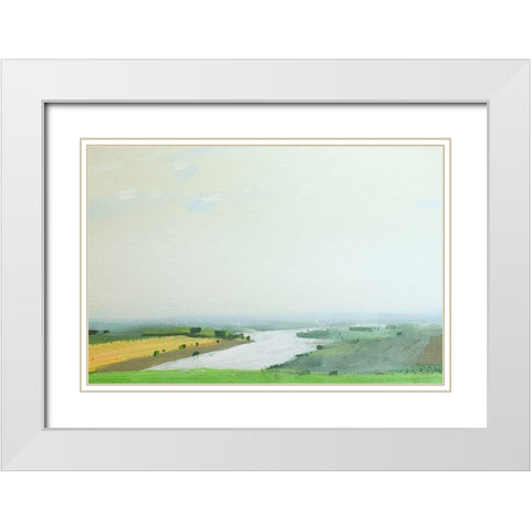 Vodobud White Modern Wood Framed Art Print with Double Matting by Nekraha, Igor