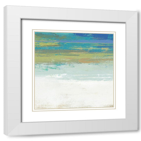 Beach Wash No. 2 White Modern Wood Framed Art Print with Double Matting by Nicoll, Suzanne