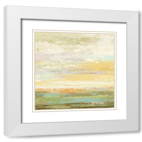 Echo Canyon White Modern Wood Framed Art Print with Double Matting by Nicoll, Suzanne