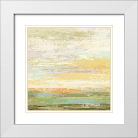 Echo Canyon White Modern Wood Framed Art Print with Double Matting by Nicoll, Suzanne