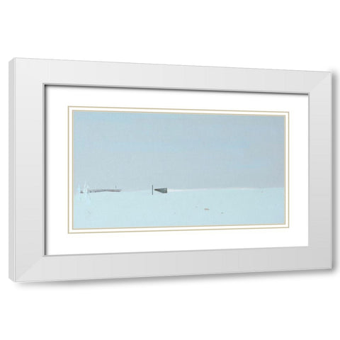 At The Top of The Mount White Modern Wood Framed Art Print with Double Matting by Nekraha, Igor