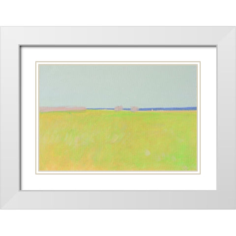 Weekend Near The Sea White Modern Wood Framed Art Print with Double Matting by Nekraha, Igor