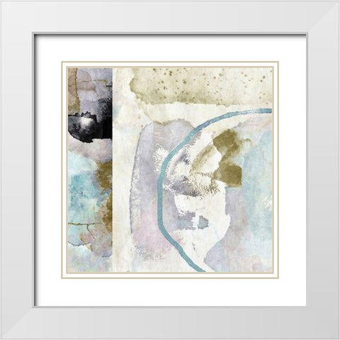 Aubergine No. 2 White Modern Wood Framed Art Print with Double Matting by Nicoll, Suzanne