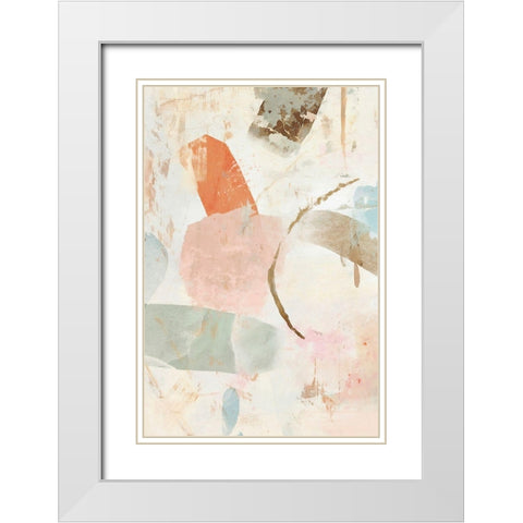 Mudworks No. 1 White Modern Wood Framed Art Print with Double Matting by Nicoll, Suzanne