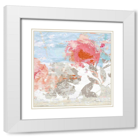 Spring Fling No. 1 White Modern Wood Framed Art Print with Double Matting by Nicoll, Suzanne