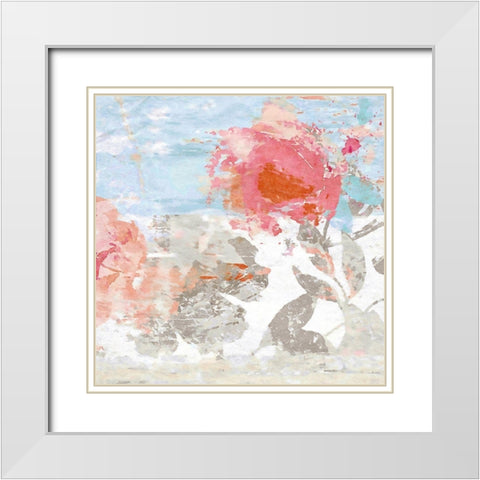 Spring Fling No. 1 White Modern Wood Framed Art Print with Double Matting by Nicoll, Suzanne