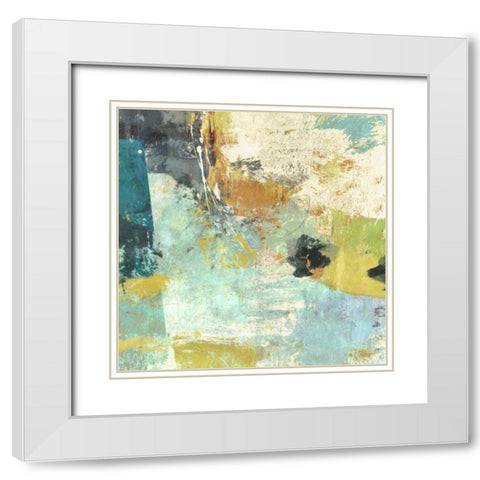 Terra Stratta White Modern Wood Framed Art Print with Double Matting by Nicoll, Suzanne