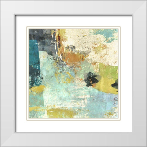 Terra Stratta White Modern Wood Framed Art Print with Double Matting by Nicoll, Suzanne