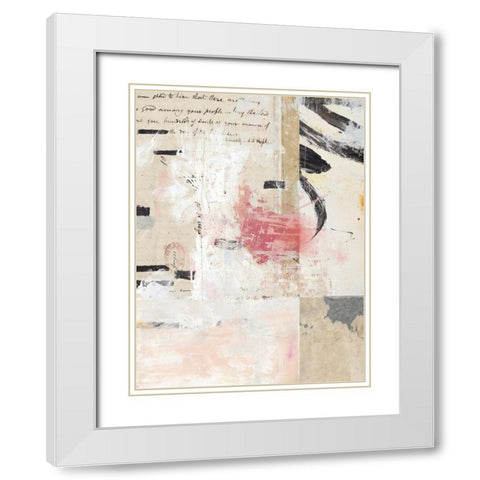 Torn No. 1 White Modern Wood Framed Art Print with Double Matting by Nicoll, Suzanne