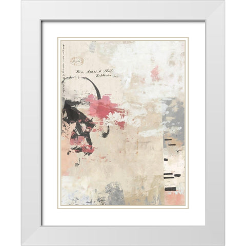 Torn No. 2 White Modern Wood Framed Art Print with Double Matting by Nicoll, Suzanne