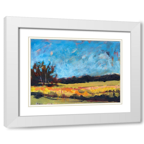 On The Road White Modern Wood Framed Art Print with Double Matting by Nickell, Linda