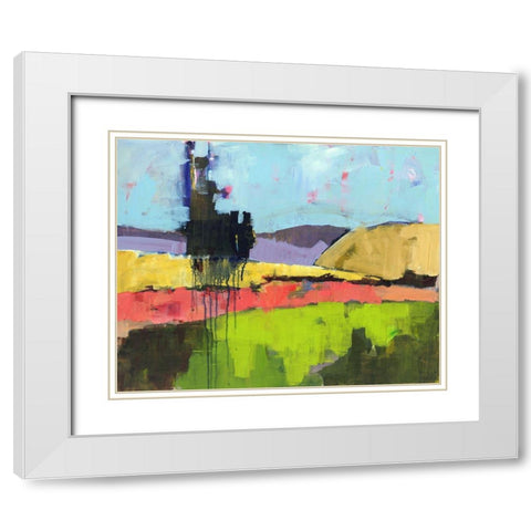 Untitled Landscape White Modern Wood Framed Art Print with Double Matting by Nickell, Linda