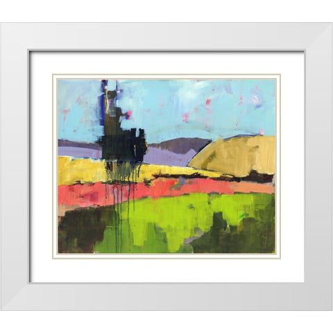 Untitled Landscape White Modern Wood Framed Art Print with Double Matting by Nickell, Linda