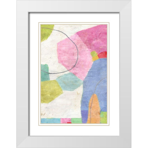 Cotton Candy No. 2 White Modern Wood Framed Art Print with Double Matting by Nicoll, Suzanne