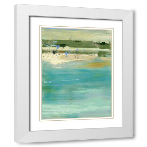 Sand Castle White Modern Wood Framed Art Print with Double Matting by Nicoll, Suzanne