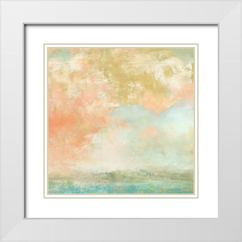 Mist White Modern Wood Framed Art Print with Double Matting by Nicoll, Suzanne