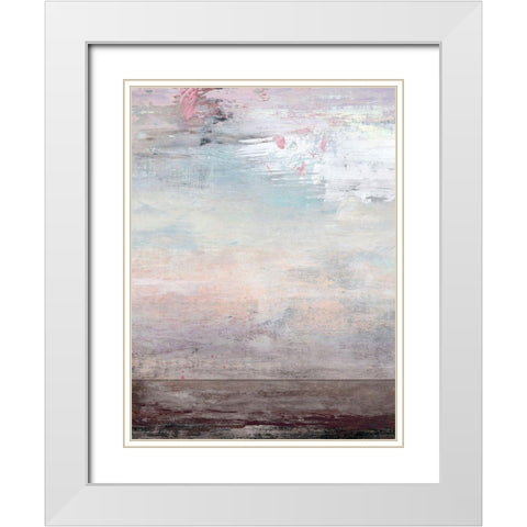 Purple Haze White Modern Wood Framed Art Print with Double Matting by Nicoll, Suzanne